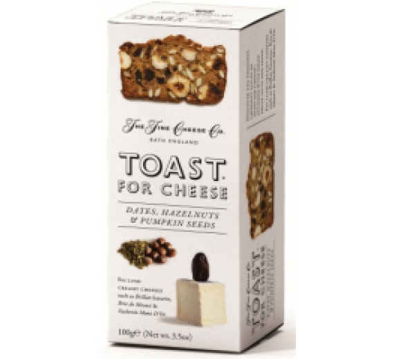 TOAST FOR CHEESE DADEL & HASSELNØDDER